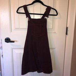 Corduroy overall dress